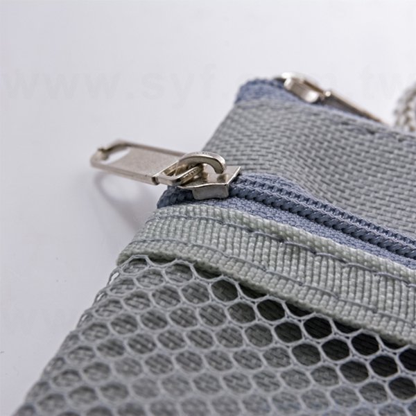 雙層拉鍊袋-牛津布材質加尼龍網格W24xH12cm-單面單色印刷(三色)_6